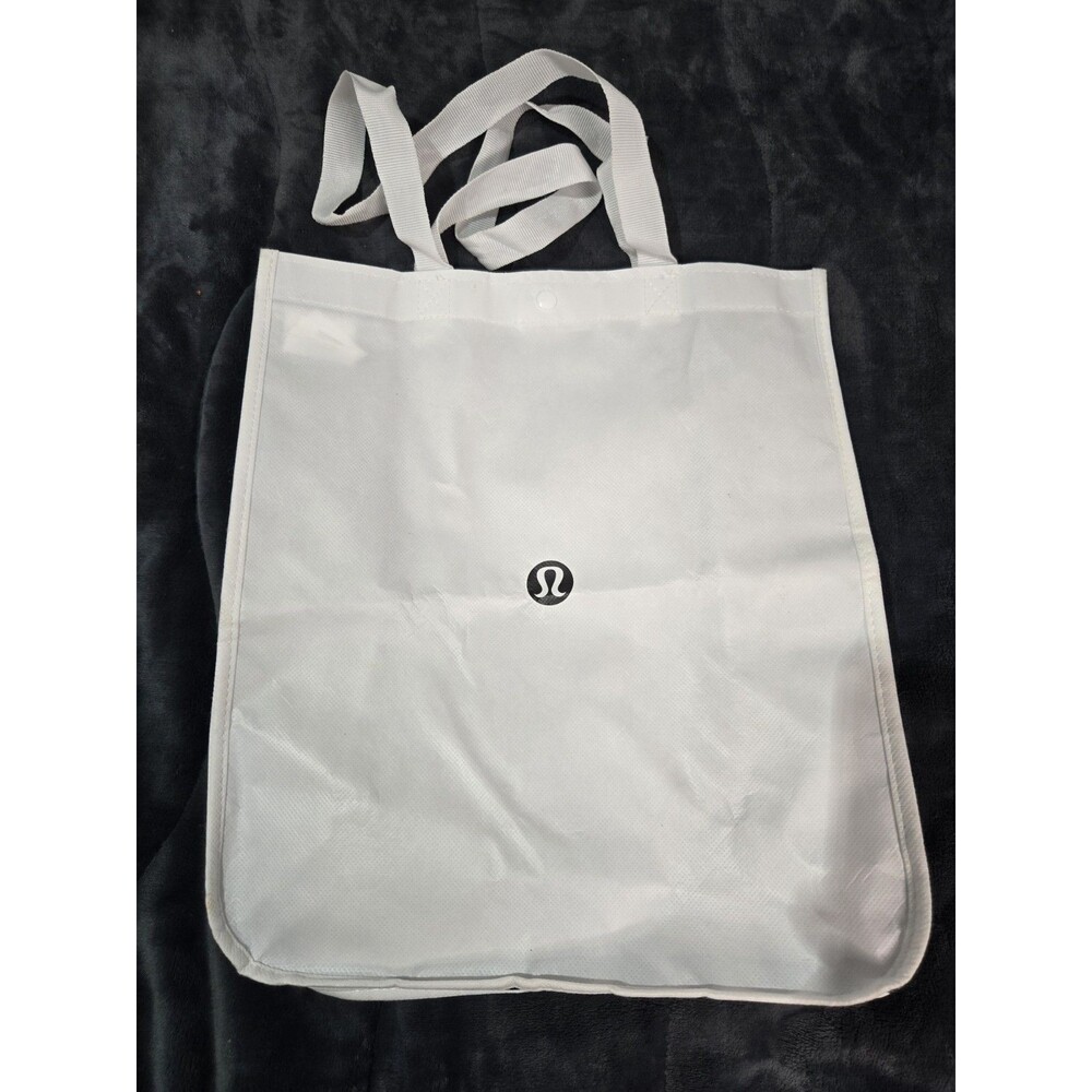 Lululemon Large Reusable Shopping Tote Lunch Bag White